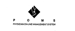 POMS PHYSICIAN ON-LINE MANAGEMENT SYSTEM trademark