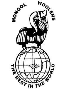 MONGOL WOOLENS THE BEST IN THE WORLD trademark