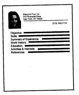 PORTRAIT - RESUME trademark