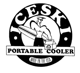 ICESKI PORTABLE COOLER MADE IN THE USA trademark