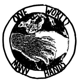 ONE WORLD MANY HANDS trademark