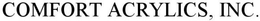COMFORT ACRYLICS, INC. trademark