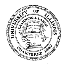 UNIVERSITY OF ILLINOIS LEARNING & LABORCHARTERED 1867 AGRICULTURE SCIENCE & ART trademark