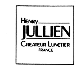 HENRY JULLIEN CREATEUR LUNETIER FRANCE trademark