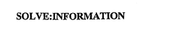 SOLVE:INFORMATION trademark