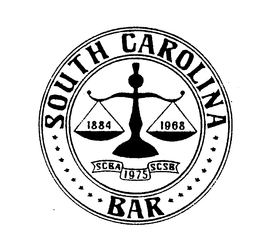 SOUTH CAROLINA BAR 1884 1968 SCBA 1975 SCSB trademark