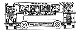 PAK-A-LUNCH SCHOOL BUS CAUTION LUNCH ASSORTMENT WITH JUICE INDIVIDUALLY PACKAGED BRAND NAMES trademark
