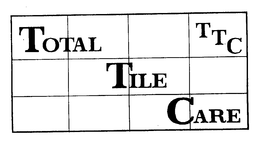 TOTAL TILE CARE TTC trademark