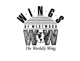 WINGS OF WESTWOOD WOW THE WORLDLY WING. trademark