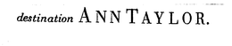 DESTINATION ANNTAYLOR. trademark