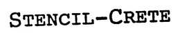 STENCIL-CRETE trademark