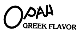 OPAH GREEK FLAVOR trademark