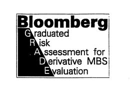 BLOOMBERG GRADUATED RISK ASSESSMENT FORDERIVATIVE MBS EVALUATION trademark
