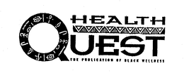 HEALTH QUEST THE PUBLICATION OF BLACK WELLNESS trademark