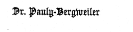 DR. PAULY-BERGWEILER trademark