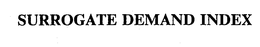 SURROGATE DEMAND INDEX trademark