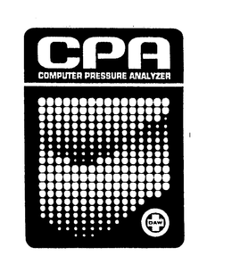 CPA COMPUTER PRESSURE ANALYZER DAW trademark