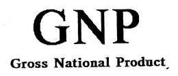 GNP GROSS NATIONAL PRODUCT trademark