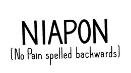 NIAPON (NO PAIN SPELLED BACKWARDS) trademark