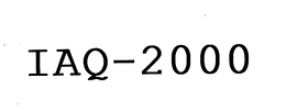 IAQ-2000 trademark