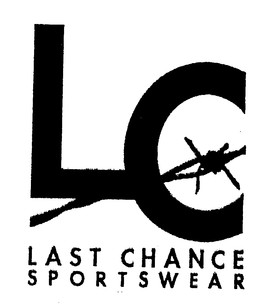 LC LAST CHANCE SPORTSWEAR trademark