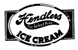 HENDLERS THE VELVET KIND ICE CREAM trademark