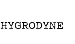 HYGRODYNE trademark