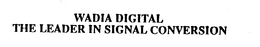 WADIA DIGITAL THE LEADER IN SIGNAL CONVERSION trademark