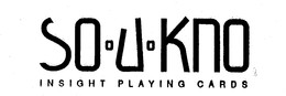 SO-U-KNO INSIGHT PLAYING CARDS trademark