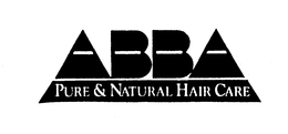 ABBA PURE & NATURAL HAIR CARE trademark
