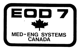 EOD 7 MED-ENG SYSTEMS CANADA trademark
