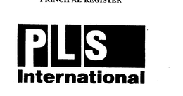 PLS INTERNATIONAL trademark