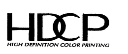 HDCP HIGH DEFINITION COLOR PRINTING trademark