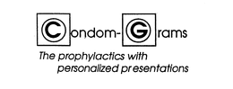CONDOM-GRAMS THE PROPHYLACTICS WITH PERSONALIZED PRESENTATIONS trademark