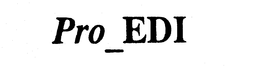 PRO EDI trademark