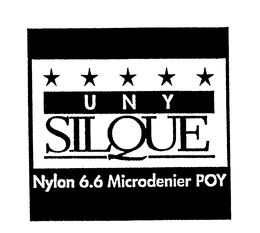 UNY SILQUE NYLON 6.6 MICRODENIER POY trademark
