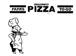 PAPA'S PIZZA TO-GO FRESH BAKED trademark