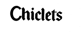 CHICLETS trademark