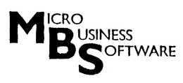 MBS MICRO BUSINESS SOFTWARE trademark