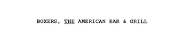 BOXERS, THE AMERICAN BAR & GRILL trademark
