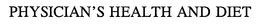 PHYSICIAN'S HEALTH AND DIET trademark