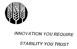 INNOVATION YOU REQUIRE STABILITY YOU TRUST trademark