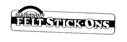 RAINBOW FELT STICK-ONS trademark