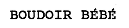 BOUDOIR BEBE trademark