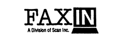 FAX IN A DIVISION OF SCAN INC. trademark