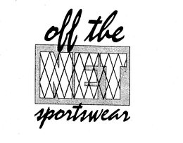 OFF THE NET SPORTSWEAR trademark