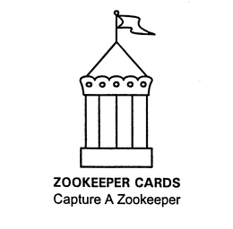 ZOOKEEPER CARDS CAPTURE A ZOOKEEPER trademark