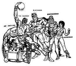 JOE CHITLINS THE DUNKER BLACKMAN BROTHERHOOD BLACKWOMAN trademark