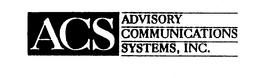 ACS ADVISORY COMMUNICATIONS SYSTEMS, INC. trademark