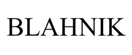 BLAHNIK trademark